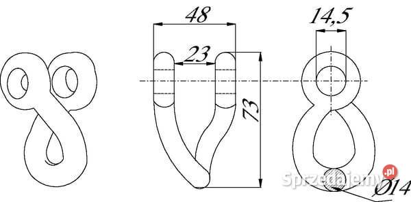 Mocowanie bijaka 14mm 92802006 Kamionna