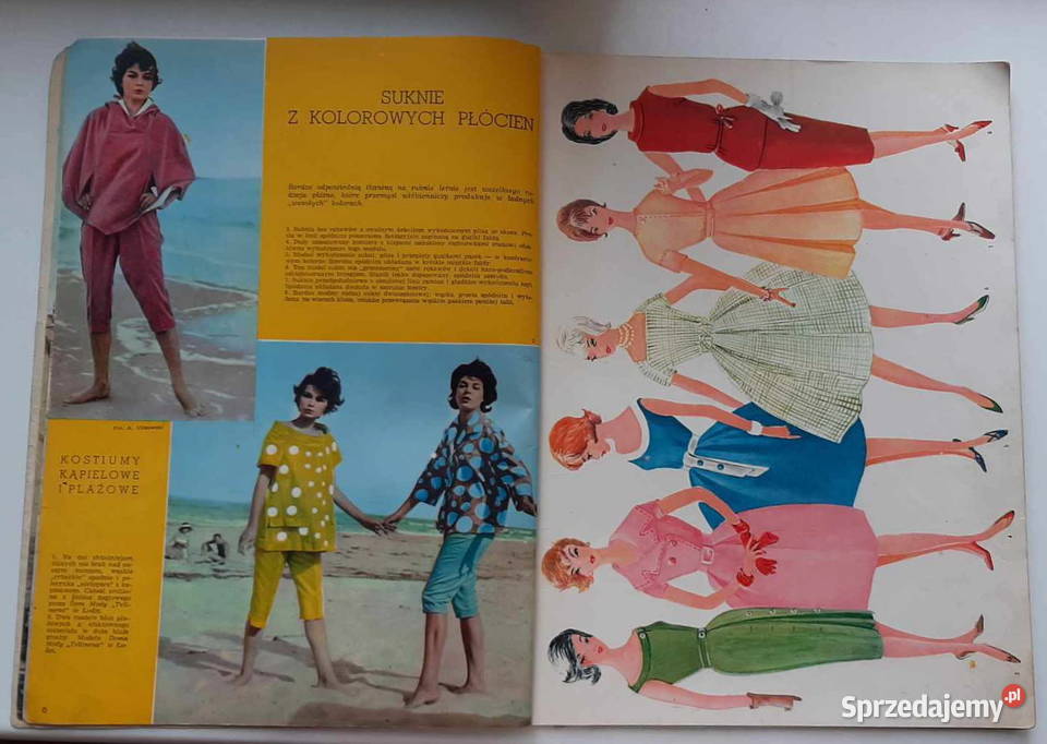 MODA PRL Moda czaspismo LATO60 i LATO 61 Łódź
