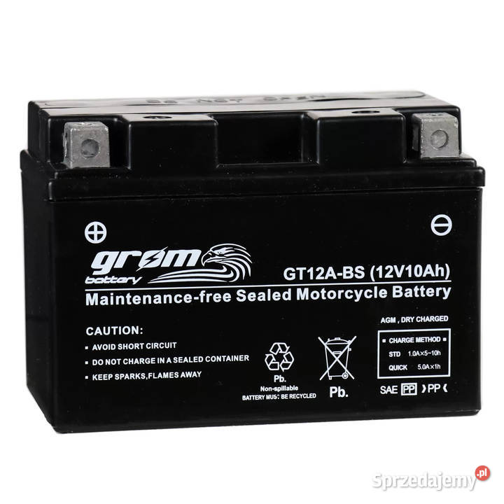 Akumulator motocyklowy GROM GT12ABS YT12ABS 12V