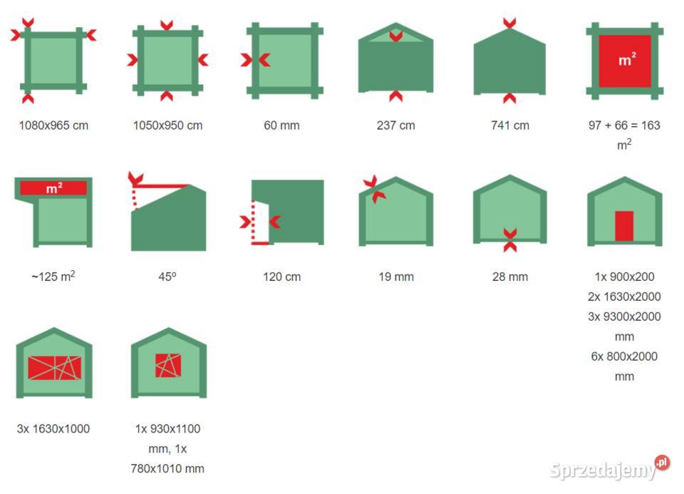 Drewniany domek letniskowy Grzegorz 97 66 m