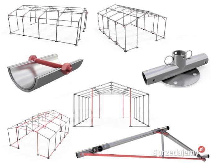 4x8x3m Namiot magazyn mocna plandeka w całości Krosno