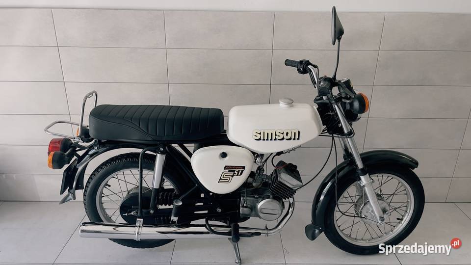 Simson S51 zarejestrowany 4 biegi super stan biały Strumień