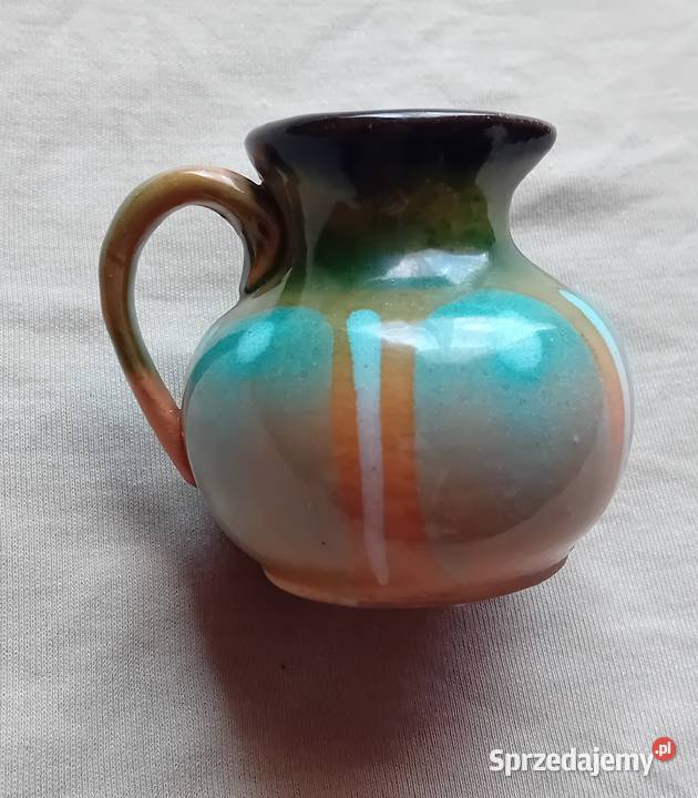Mały ceramiczny dzbanek mlecznik Pierrefonds Koźminek