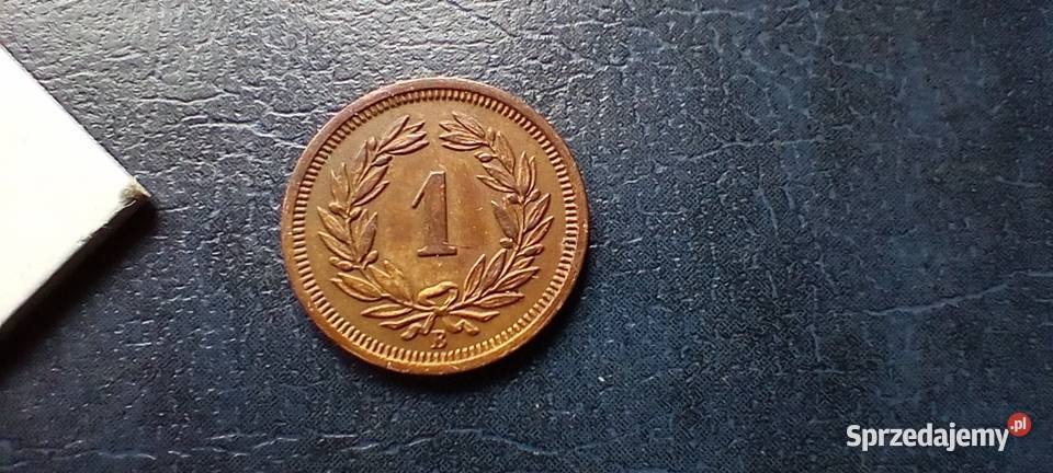 Stare monety 1 rappen 1919 Szwajcaria Lesko