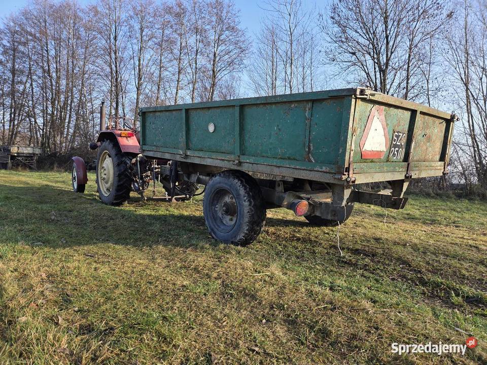 Wywrotka jedno osiowa transport Złoczew laweta uszkodzony