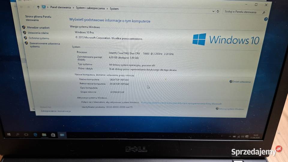 Laptop DELL Latitude E6500 Intel Core 2 Duo dysk 4GB Myślenice