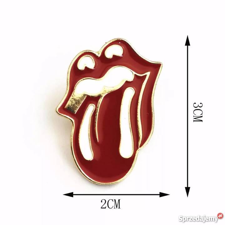 Znaczek metalowy przypinka The Rolling Stones świętokrzyskie Starachowice