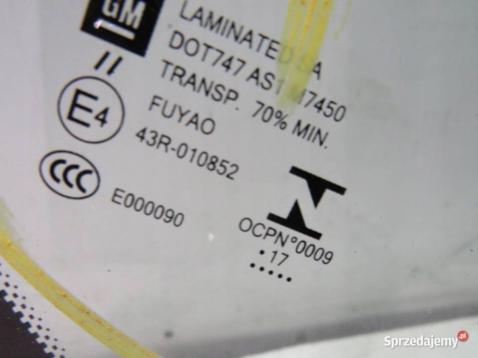 SZYBA CZOŁOWA PRZEDNIA SENSOR ORYGINAŁ INSIGNIA sprzedam