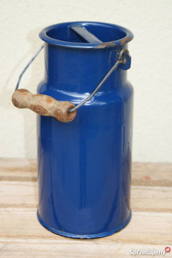 Emaliowany dzbanek i kanka bańka komplet 2 mazowieckie Warszawa