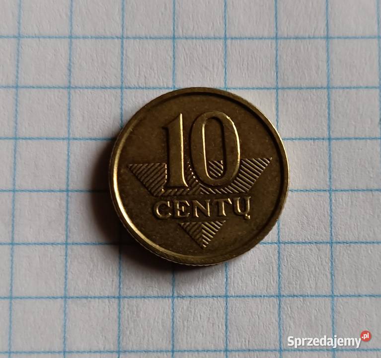 10 CENTÓW 10 CENTU 1998 LITWA lubelskie Piszczac