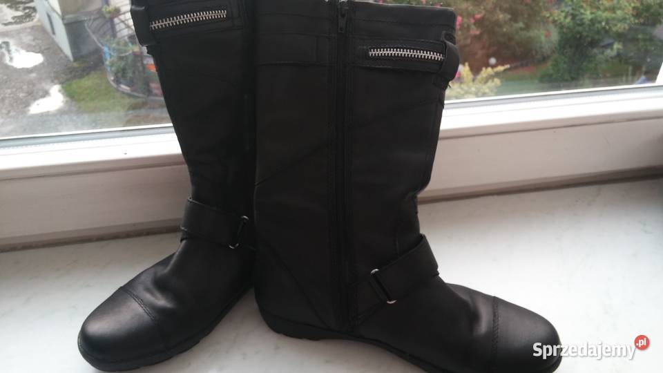 Skórzane czarne kozaczki Vagabond EU 3825 Obuwie Sosnowiec