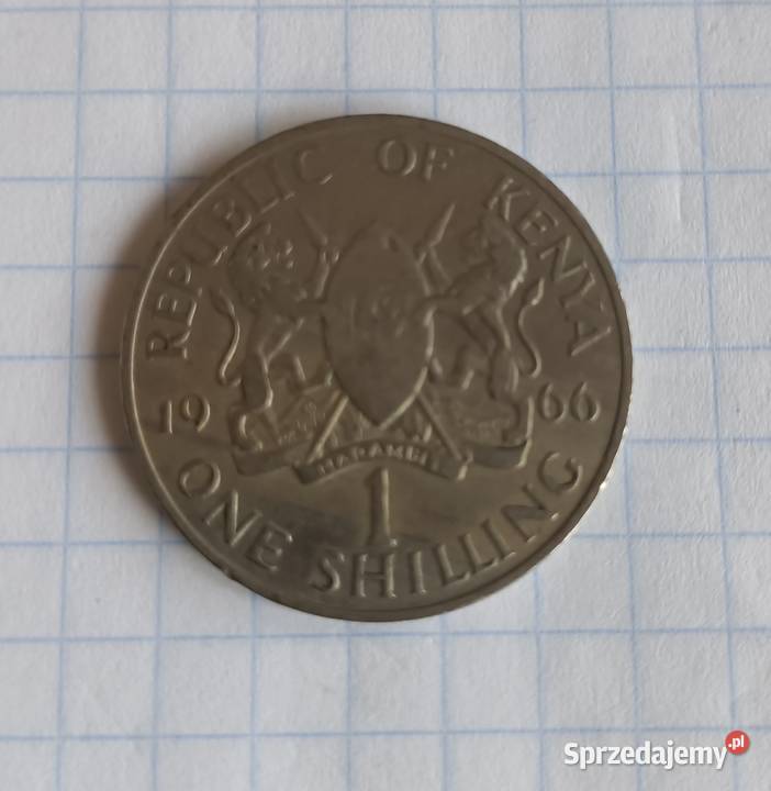1 SZYLING 1 SHILLING 1966 KENIA Piszczac