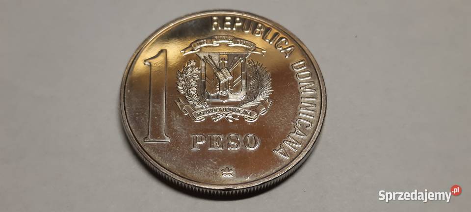 MONETA Republika Dominikańska 1 peso 1988 mazowieckie Warszawa