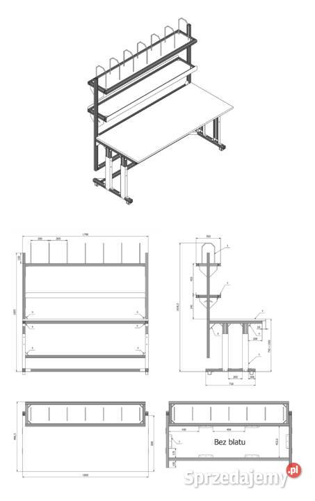 Stół kompletacyjny magazynowy do pakowania Chojnice