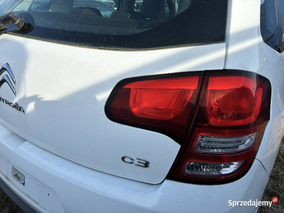 Klapa Tył Bagażnika Citroen C3 lubelskie Wisznice