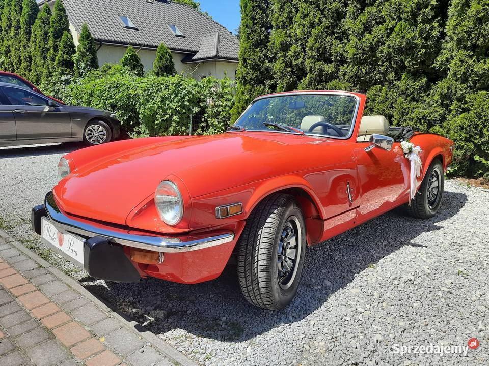 TRIUMPH SPITFIRE auto do Ślubu kabriolet Śluby, wesela, przyjęcia łódzkie Łódź