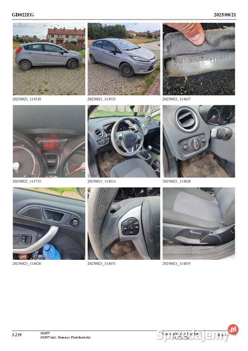 Syndyk sprzeda prawo własności pojazdu Ford 168760km Samochody osobowe Sopot sprzedam