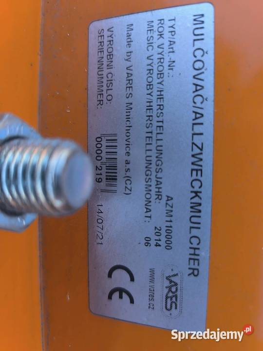 Kosiarka sadownicza mulczer rotosan rozdrabniacz Dębica