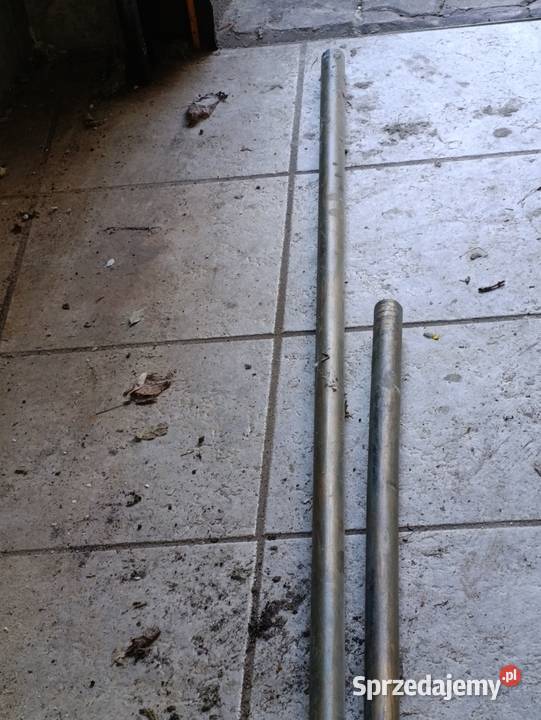 dwie rurki metalowe komplet