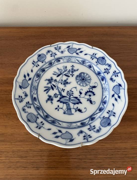 Talerz Meissen Miśnia wzór cebulowy vintage