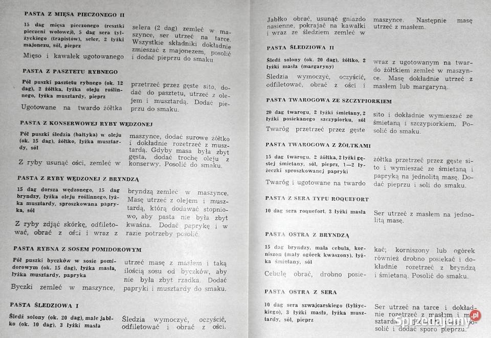 Pasztety paszteciki kanapki Irena Kotowicz lubelskie sprzedam