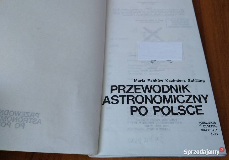 Przewodnik astronomiczny Polsce Maria Pańków K Książki naukowe i popularnonaukowe Gdańsk