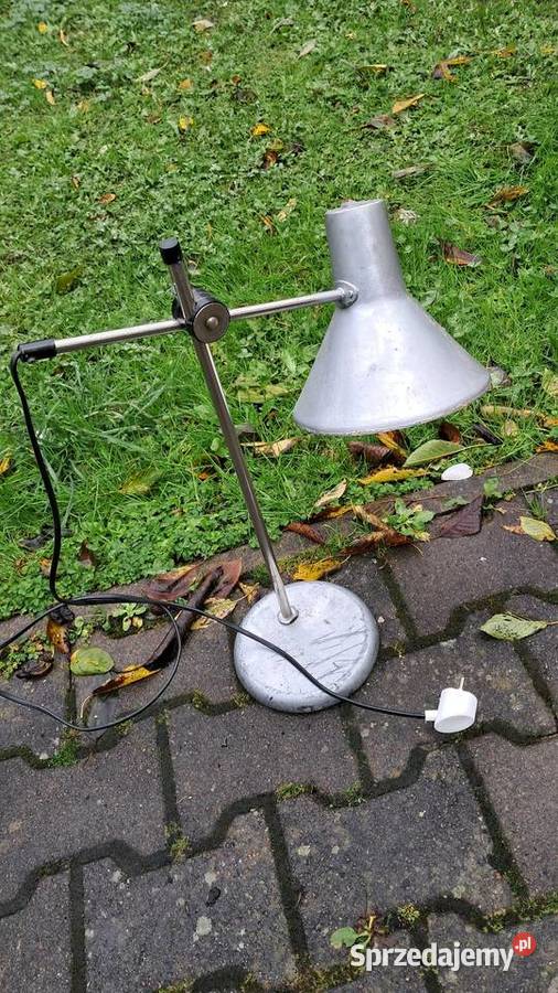 Stara Lampa Biurkowa Polamp Gdańsk PRL Świecie