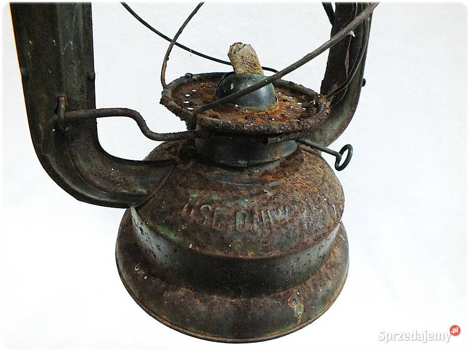 Duża Stara Lampa Naftowa Oświetlenie Retro Żary