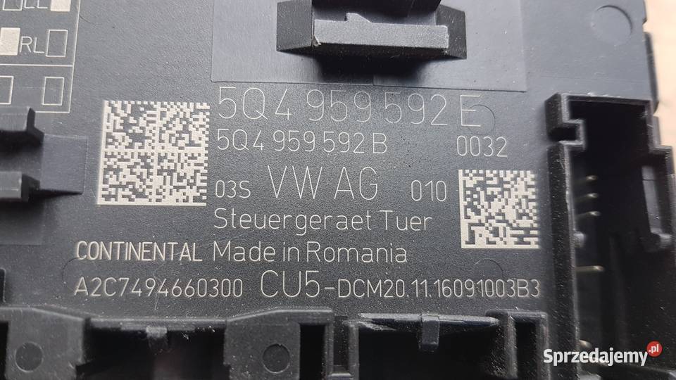 VW Golf VII moduł sterownik drzwi 5Q4959592E Skarżysko-Kamienna