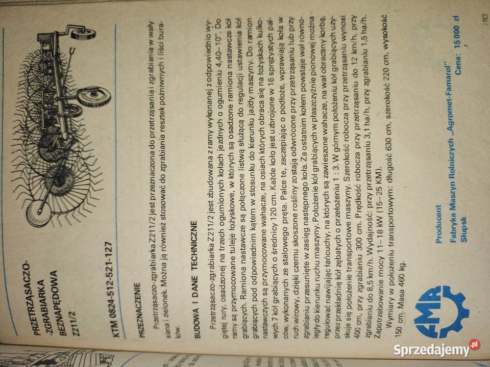 Informator Agromy 198182 i 198485 Antykwariat Tarnawka Pierwsza