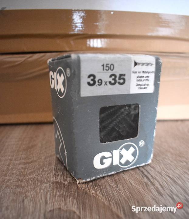 Wkręt do metalu 39 x 35 mm GIXA czarne Chełmno