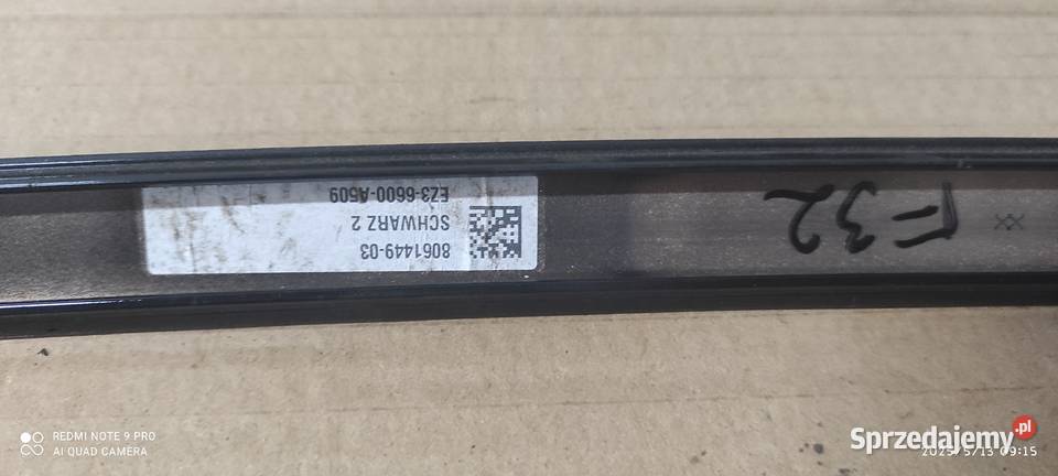 BMW F32 F82 LEWA LISTWA OZDOBNA USZCZELKA SZYBY śląskie Częstochowa