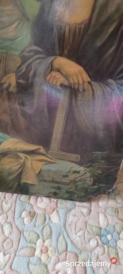 10071 obraz ŚWIETA RODZINAZNISZCZONY OPISANY W Obrazki i obrazy Poznań