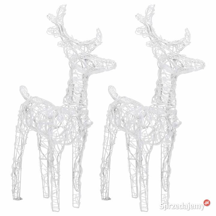 vidaXL Świąteczne renifery 2 80 zimnych białych mazowieckie Warszawa