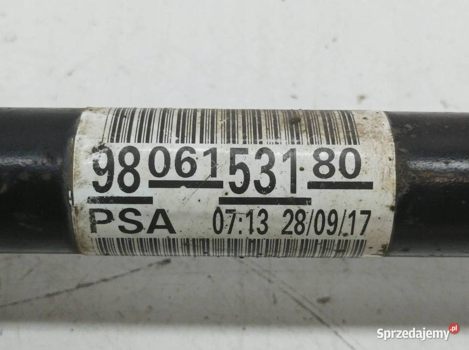 PÓŁOŚ PRAWY PRZÓD 20 HDI PROACE JUMPY 9806153180 sprzedam