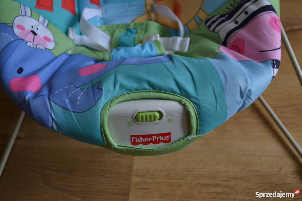 Leżaczek Bujaczek FISHER niebieski Szczecin