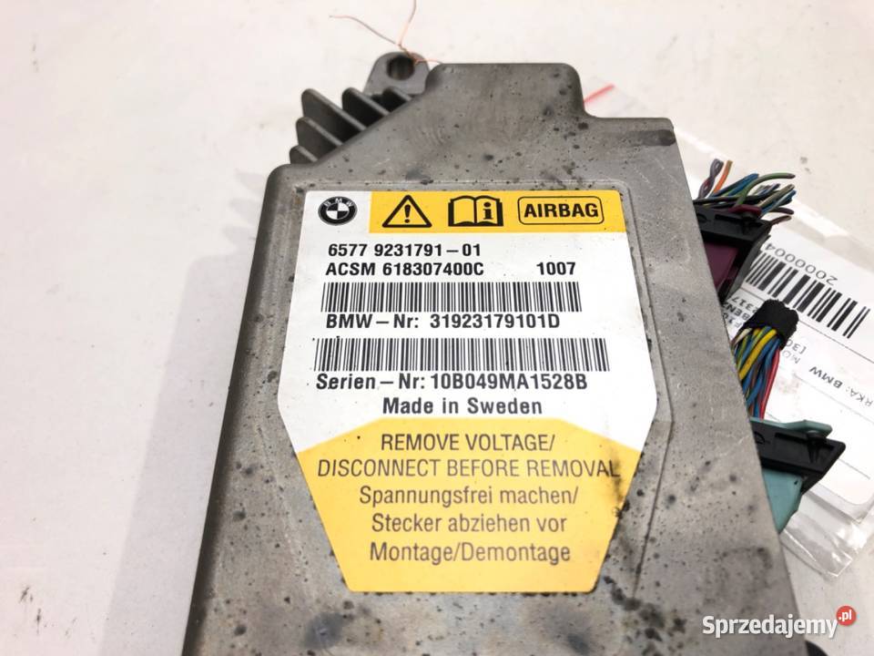 SENSOR AIRBAG BMW F10 9231791 0916 CZUJNIK Poduszki powietrzne podkarpackie