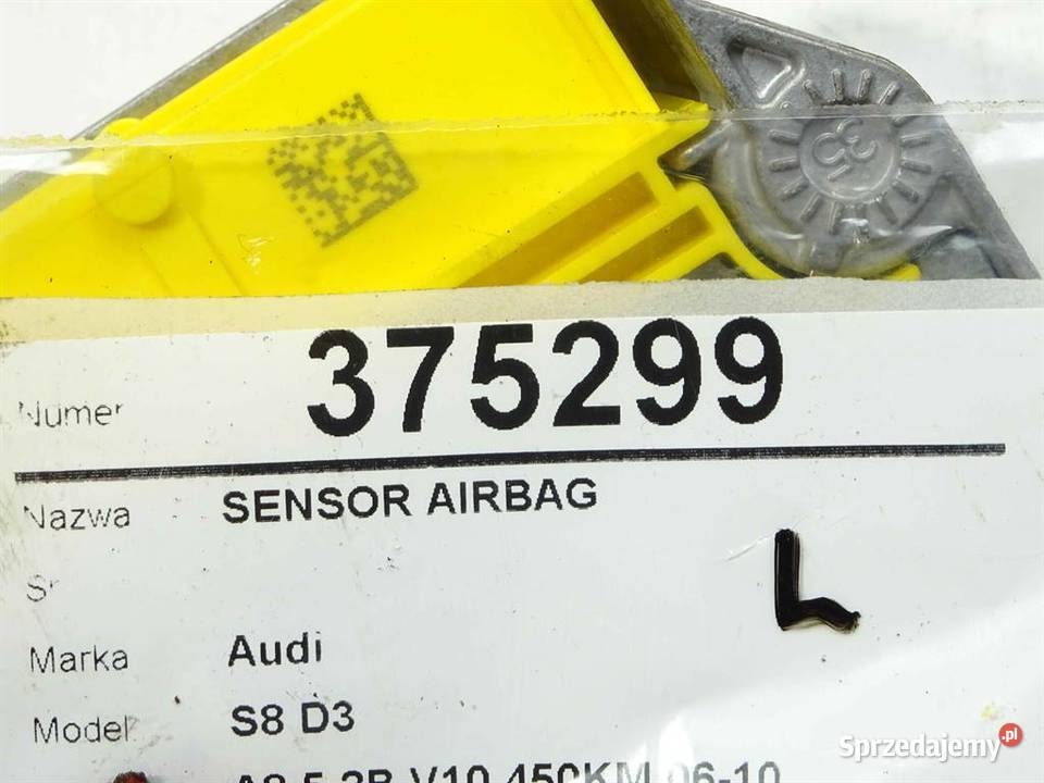 SENSOR AIRBAG AUDI A8 D3 4E0959655L 0210 CZUJNIK Poduszki powietrzne