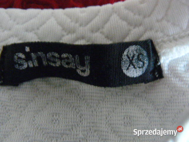 Biala sukienka bez rekawow Sinsay XS podkarpackie