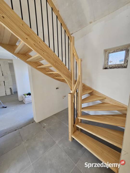 Schody drewniane na beton samonośne dolnośląskie Wrocław