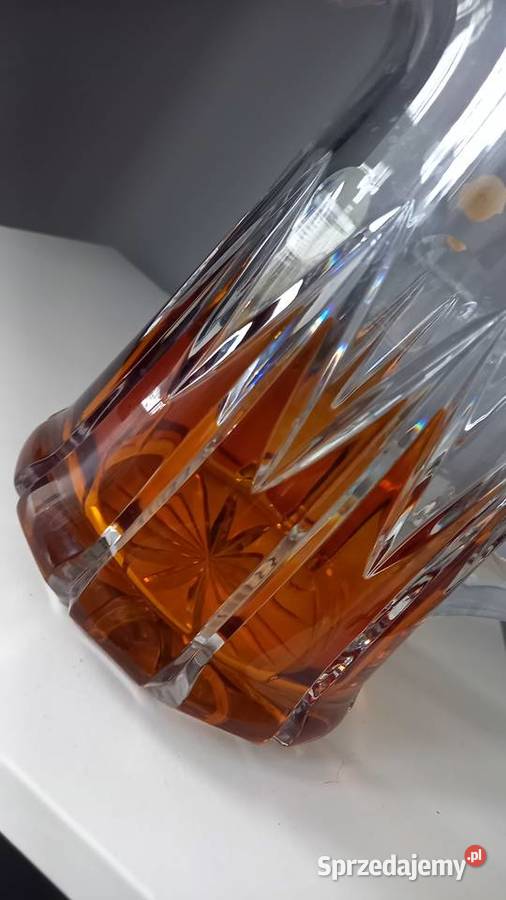 Kryształ wazon prl vintage nowy Tychy sprzedam