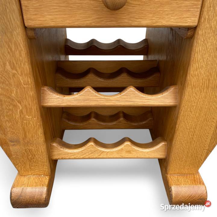 Stolik stojak na wino gazetnik lite drewno mebel Gryfice