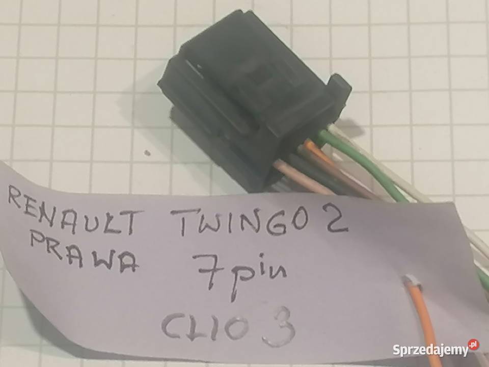 wtyczka lusterka leweprawe 7pin9pin10pin Renault Piotrków Trybunalski sprzedam