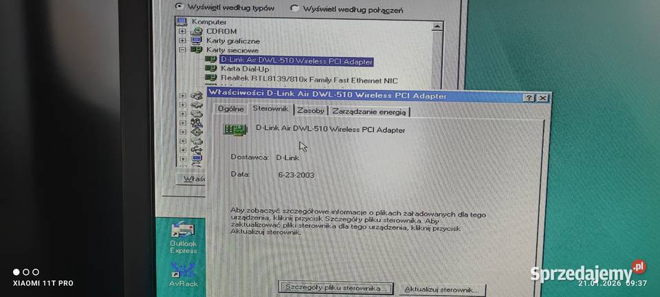 Karta sieciowa WiFi DLink DWL510 karta sieciowa Chełmża
