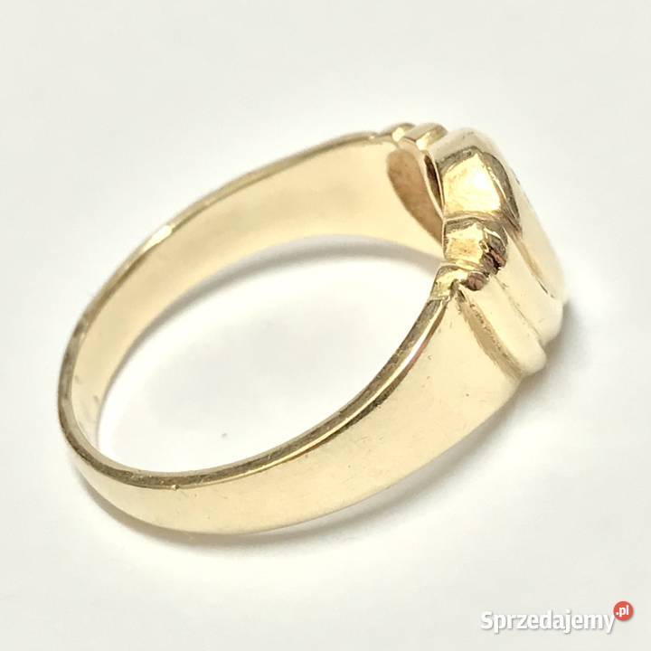 Złoty PIERŚCIONEK 14K cudny KAMIEŃ KRÓLEWNY 15 Warszawa sprzedam