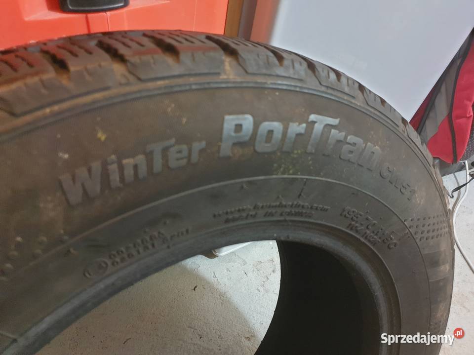 2 Opony zimowe 195 70 15C 6mm KUMHO PortRan CW51