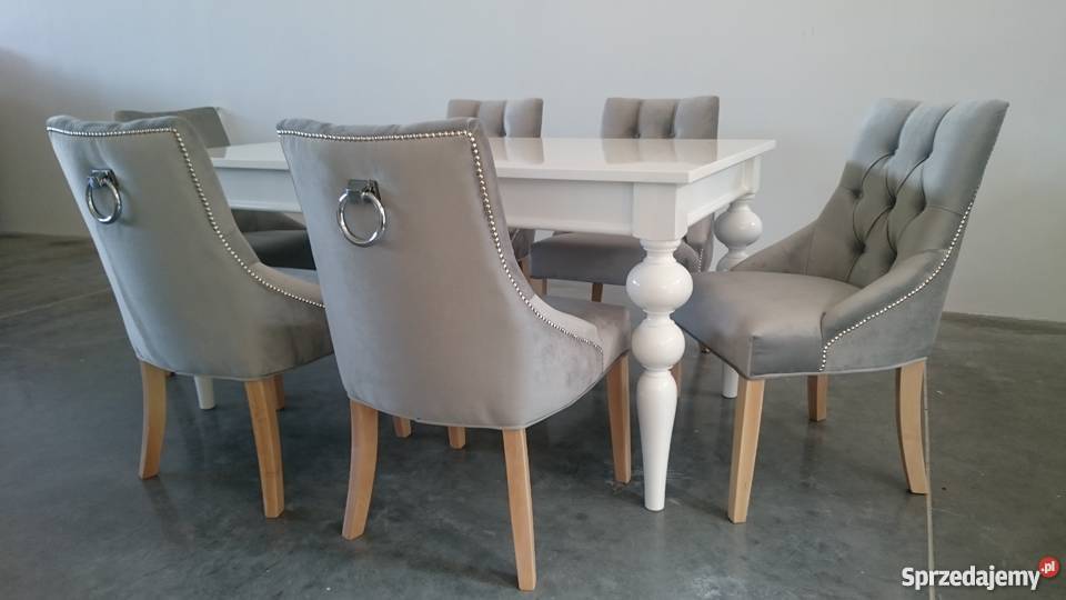 Shabby vintage chesterfield glamour krzesło z mazowieckie Warszawa