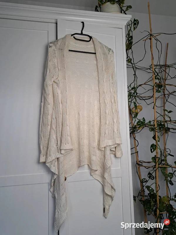 Ażurowy kardigan Diverse S romantyczny styl i Marynarki i żakiety Trąbki Wielkie