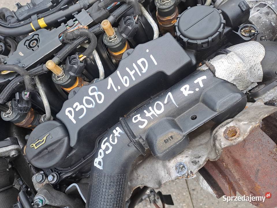 Peugeot 308 16 HDi silnik kompletny kod 9HZ 9H01 Jastrzębie-Zdrój sprzedam