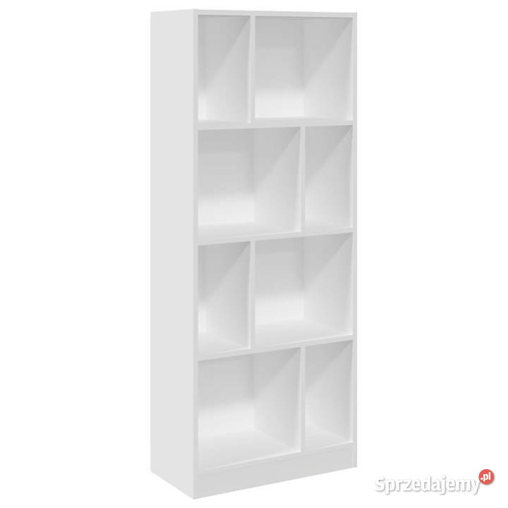 Regał biały 57x285x141 materiał drewnopochodny Warszawa